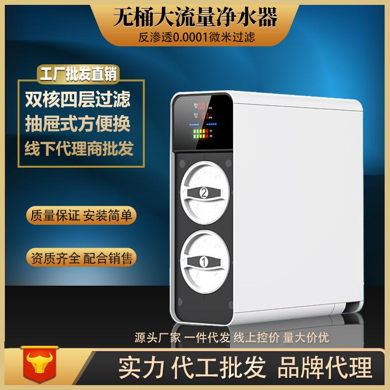 家用600G净水器直饮大流量无桶除垢纯水机RO反渗透抽屉式净水机