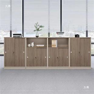 文件柜矮柜储物柜档案办室置物柜Moe3FMEm柜资公料收柜靠墙打印机