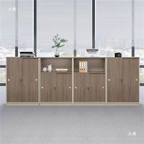 文件柜矮柜储物柜档案办室置物柜Moe3FMEm柜资公料收柜靠墙打印机