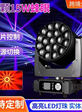 19颗15W蜂眼灯直播间演出现场补光灯舞蹈室演播厅LED聚光灯