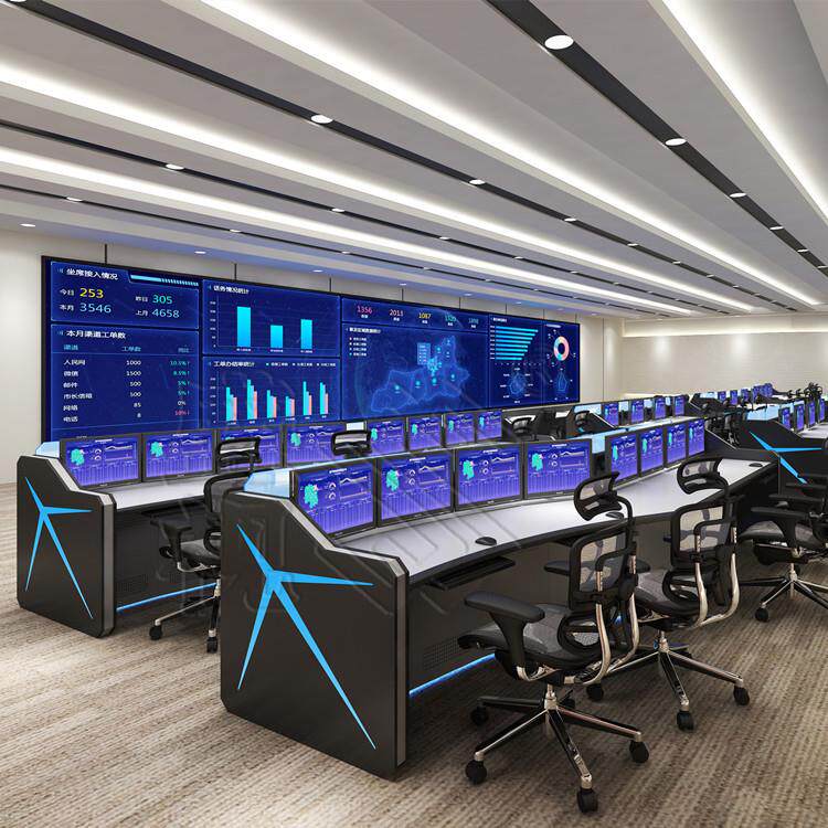 交通指挥中心控制室操作台 网络监控调度台 电力控制工作台 盛视