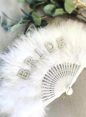 Bride Fluffy fan bachelorette hen party girls weekend bride
