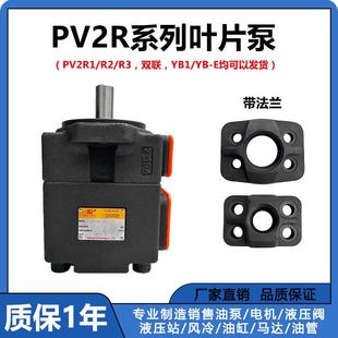 液压油泵高压叶片泵PV2R1-10-F 液压站配件液压泵总成液压泵PV2R2