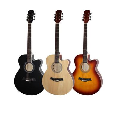 40寸椴木合板哑光民谣吉他 4/4 Guitar吉他厂家直销琴行社团