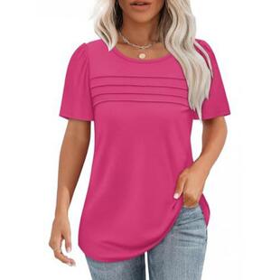Women's Basic Lady Shortsleeve Blouse - 2026 Summer Dress