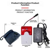 固定电话闪光铃响铃器电话铃声放大器座机电话助响器助响铃扩大器