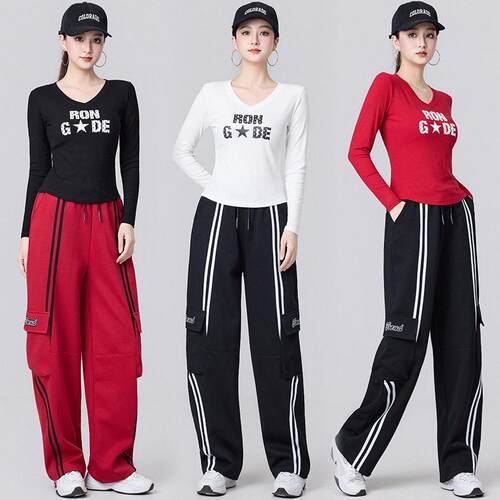 广场舞服装女2025新款爵士舞服装套装女团演出服女团爵士舞服装
