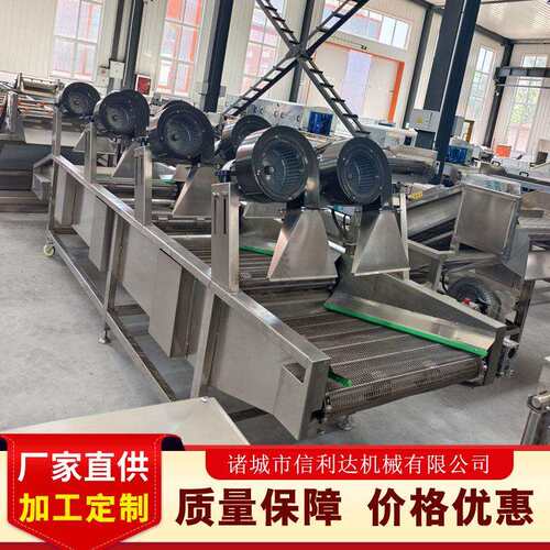 全自动翻转风干VTS大姜竹笋清洗后风豆干机机起酸角连续式风干线