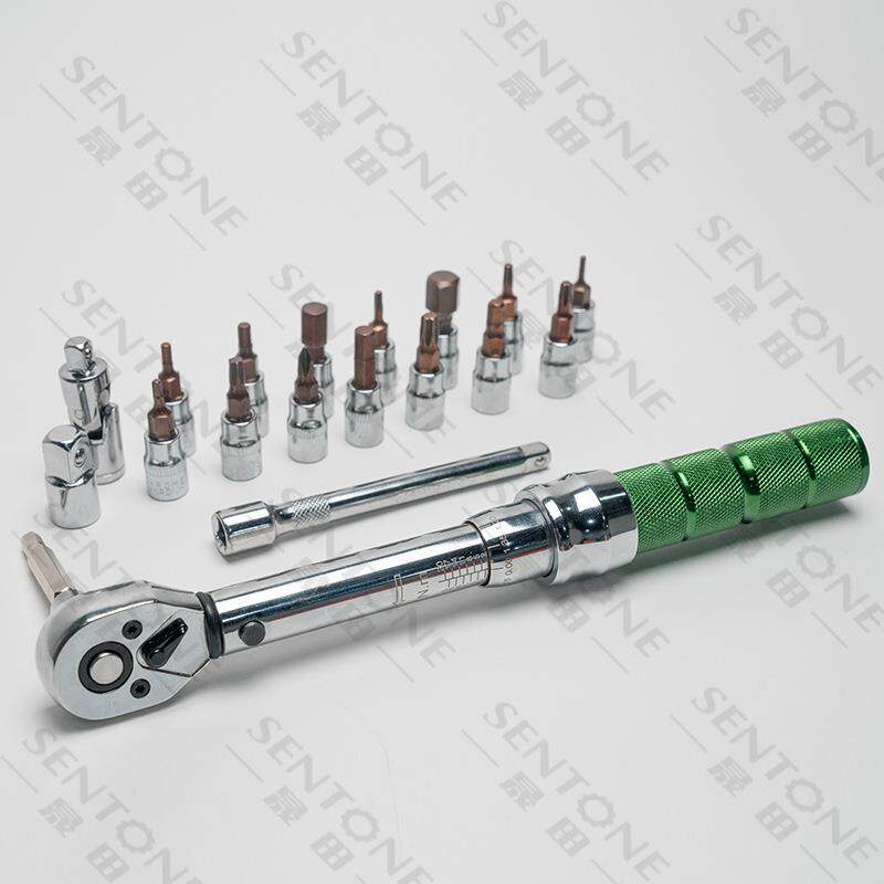 包邮扭力扳装手工具组合18件套可调扭力预STG业置式工力矩套筒扳