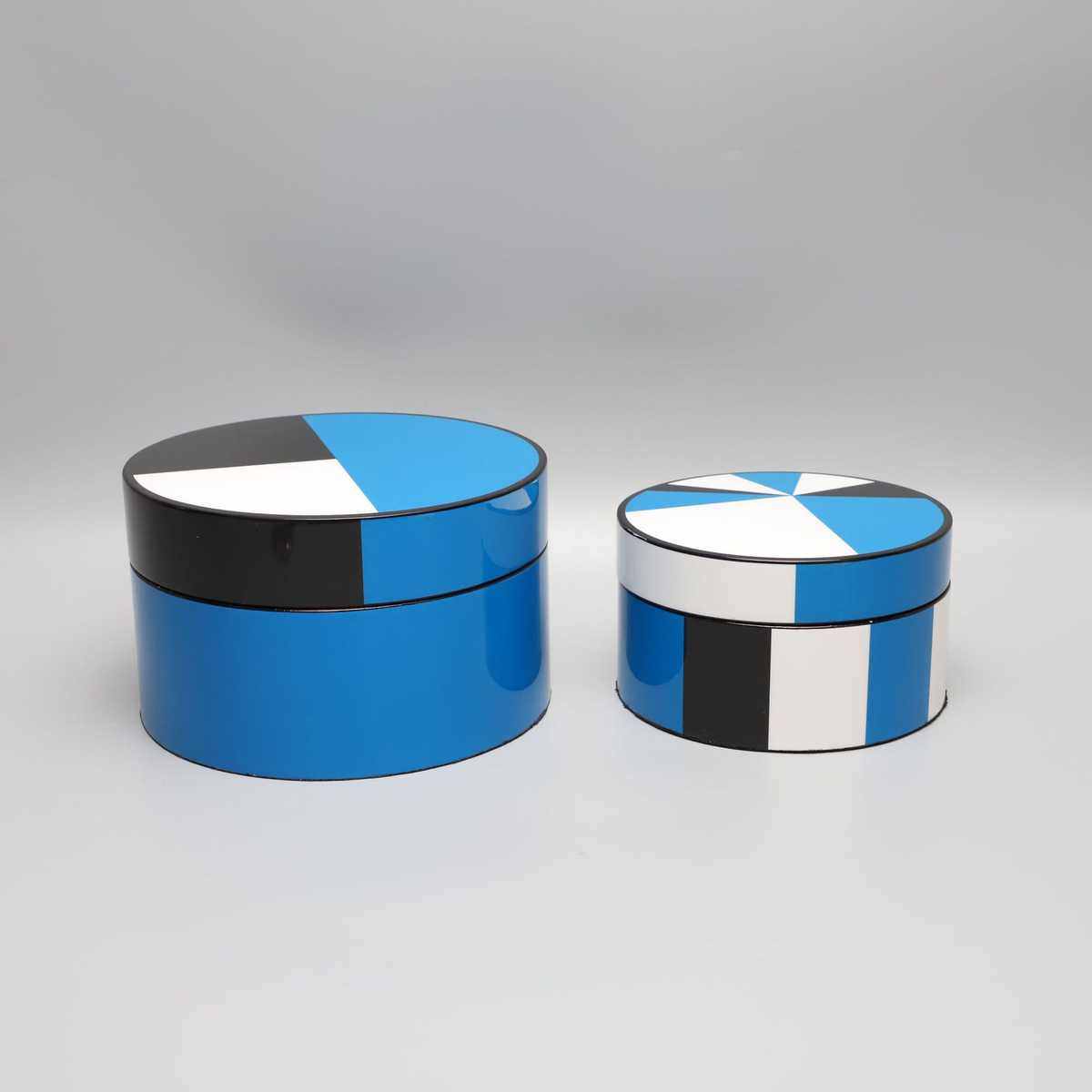 欧式蓝黑色拼接收纳盒样板房卧室书房家居酒柜客厅茶几装饰品摆件,特色手工艺,其他特色工艺品,淘宝优惠券,粉丝福利购,淘宝优惠卷