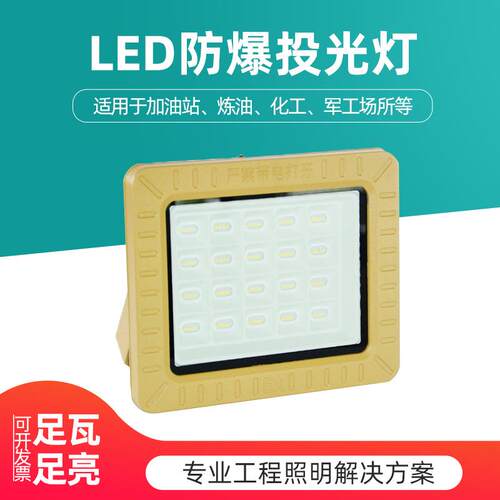 厂家供应LED三防投光灯100W200W加油站顶棚泛光投光灯探照灯