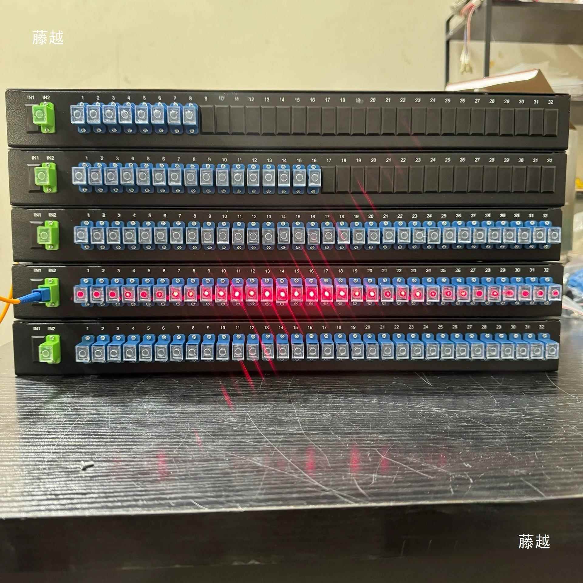 机架式分光器1分2/4/8/16/32分路器加厚SC/FC机架式光分路器