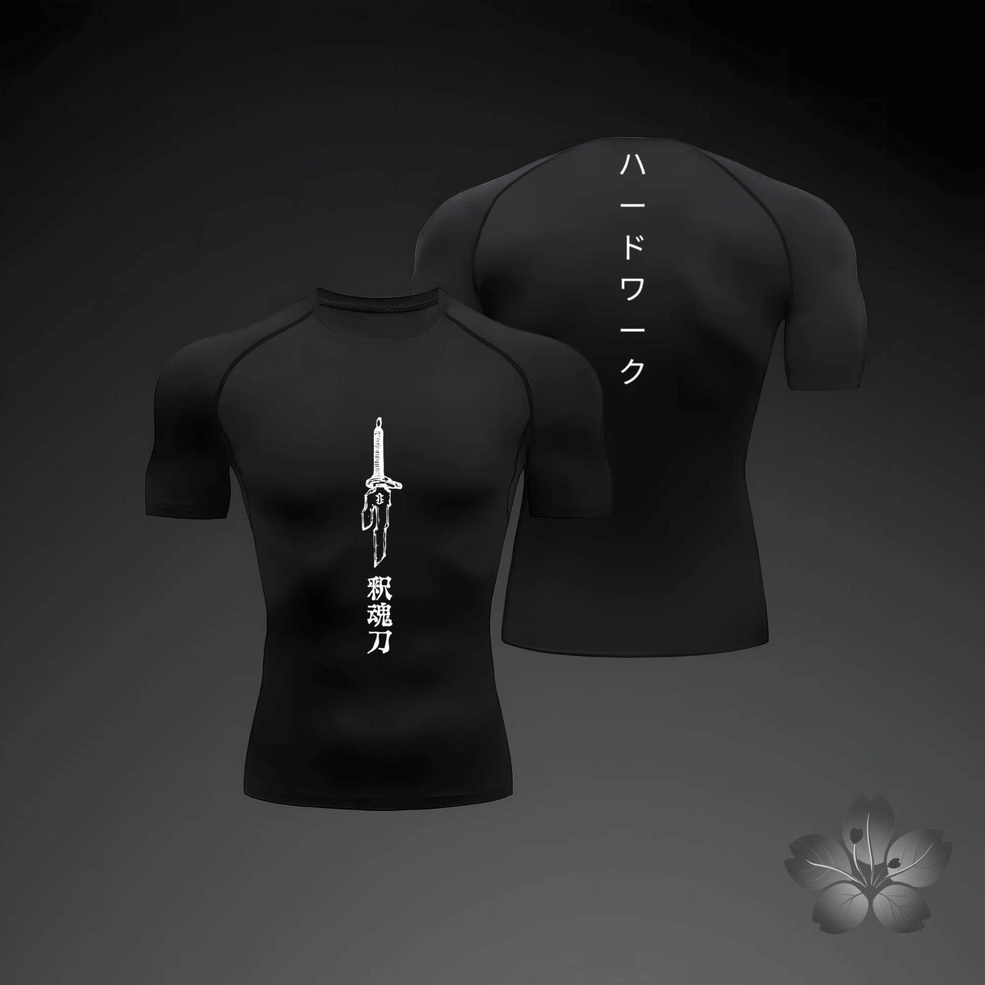 T-shirt short-sleeved training muscle quick-drying