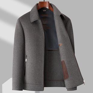 冬克季新款双面呢羊毛夹可克脱工卸羽绒内胆装夹男式8182-BB毛呢