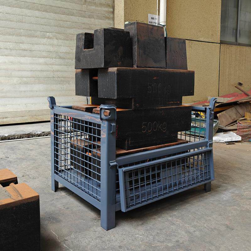 金仓框储重型网格箱铁磷化处理货属架可搬运钢848笼料箱厂家直销