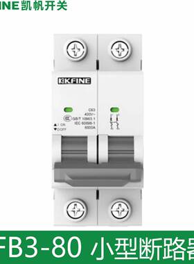 大全凯帆KFB3-80H 2P3PD6A10A16A25A32A4063A断路器空气开关