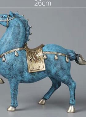 唐马工艺品家居摆件客厅酒柜电视柜办公室装饰品开业招财玄关礼品