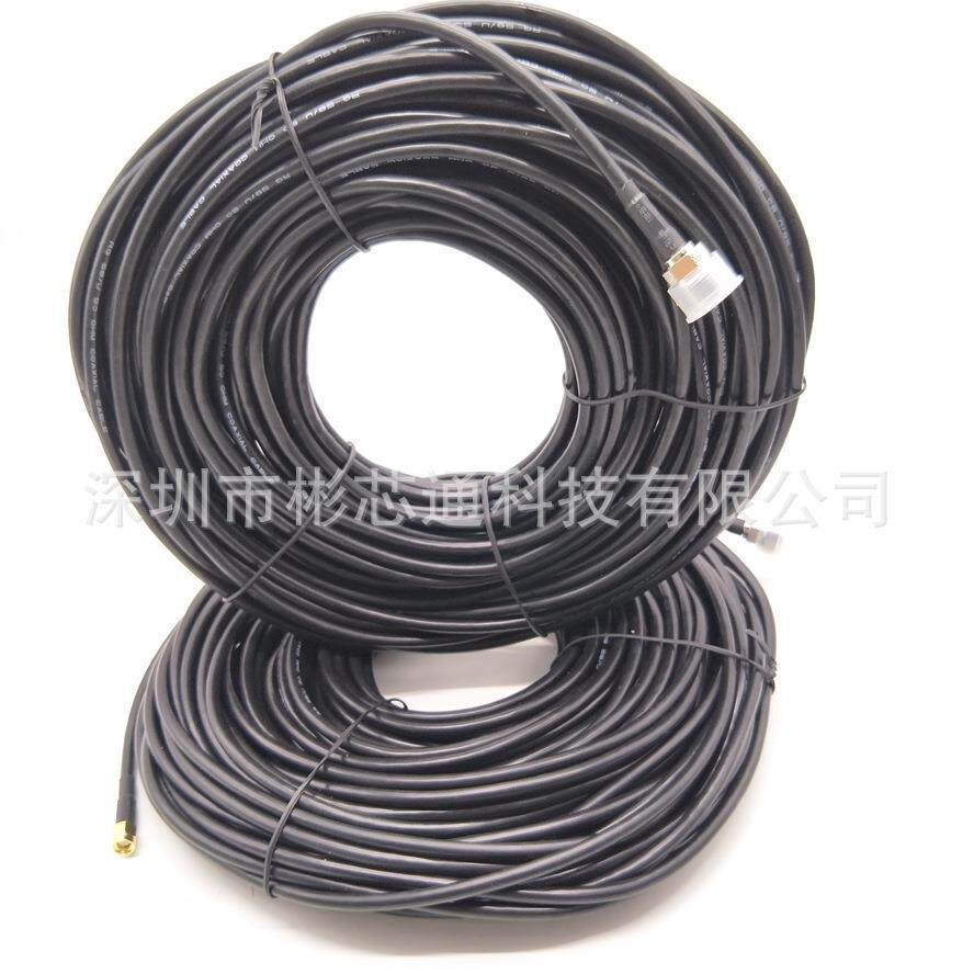 直头销25N-SMA转米好线材RG58/U或50-3铜转全接SMA公头转线N延长