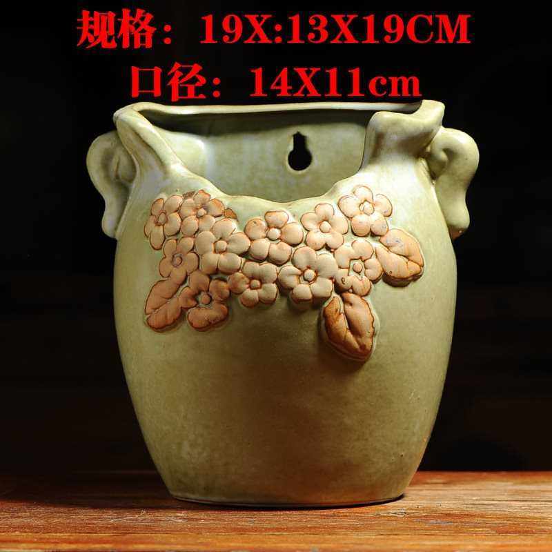 壁挂花盆陶瓷半壁水培垂吊悬挂贴墙上免打孔花器户外大号复古包邮,鲜花速递/花卉仿真/绿植园艺,花盆,淘宝优惠券,粉丝福利购,淘宝优惠卷