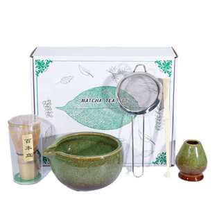 抹茶碗陶瓷日式 茶筅竹子抹茶刷百本立宋代点茶道批发 打抹茶用套装