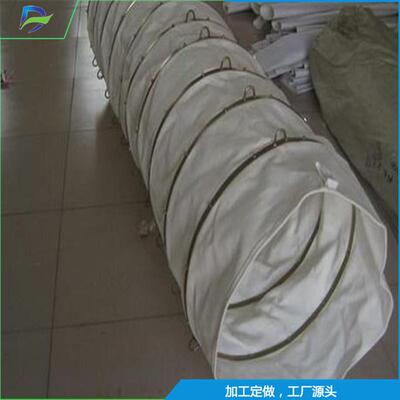 乔达推荐散装机伸缩布袋带吊环型伸缩软管直径600耐磨帆布伸缩布
