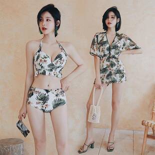 0325r1 显瘦遮肚温泉游泳衣泳装 泳衣女两件式 三件套保守2026新款