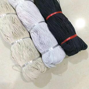 辅料饰品绳 黑色蜡线本白漂白咖啡2mm国产蜡线圆棉纱蜡绳1.5mm服装