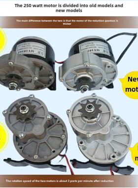 灵影直流电机12V24V250W350W减速有刷电机My1016Z2和Unique