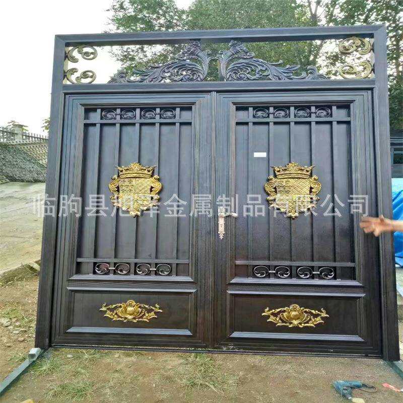 铝艺大门别墅庭院大门双开门欧式大门农村自建房大门小区大门