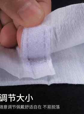 美容一次性束发带魔术贴弹性无纺布发箍发束带白色独立包装100条