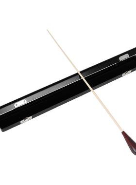 黑色枫木玻璃钢指挥棒乐器音乐会演奏指挥令配高档枫木保护收纳盒