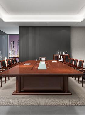 长商方会议室简约会lq-43132桌议长桌多形人务洽谈会议台贴木皮油