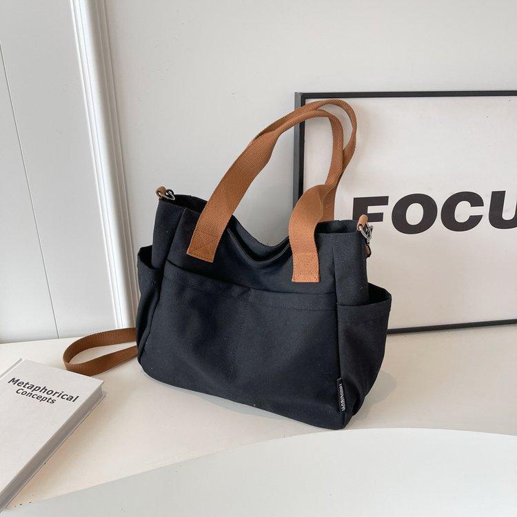 大学生帆布包包托特上课托特包