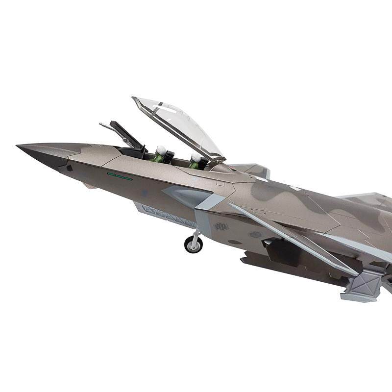高档1:4歼2 08战 斗机模型合金J20二十飞机彷真隐身战礼机退伍军