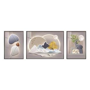 饰画FH 画高级感电客视沙景发背墙上挂画 054 画 现代简约靠山厅装