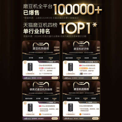 家用小型磨豆机咖啡豆电动研磨机外调节全自动研磨器手磨咖啡机