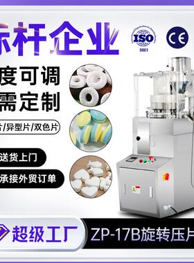 ZP-17B双色旋转式压片机全自动大片剂粉末制片机洗衣泡腾片压片机