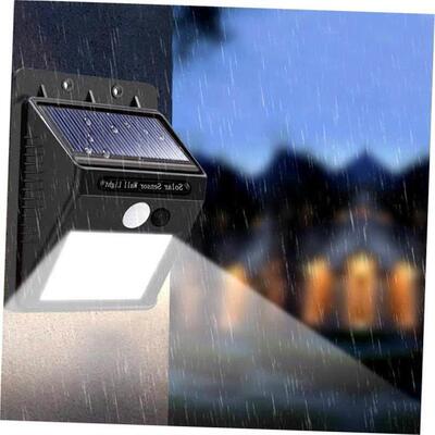 LED solar wall light, human body sensing courtyard light路灯