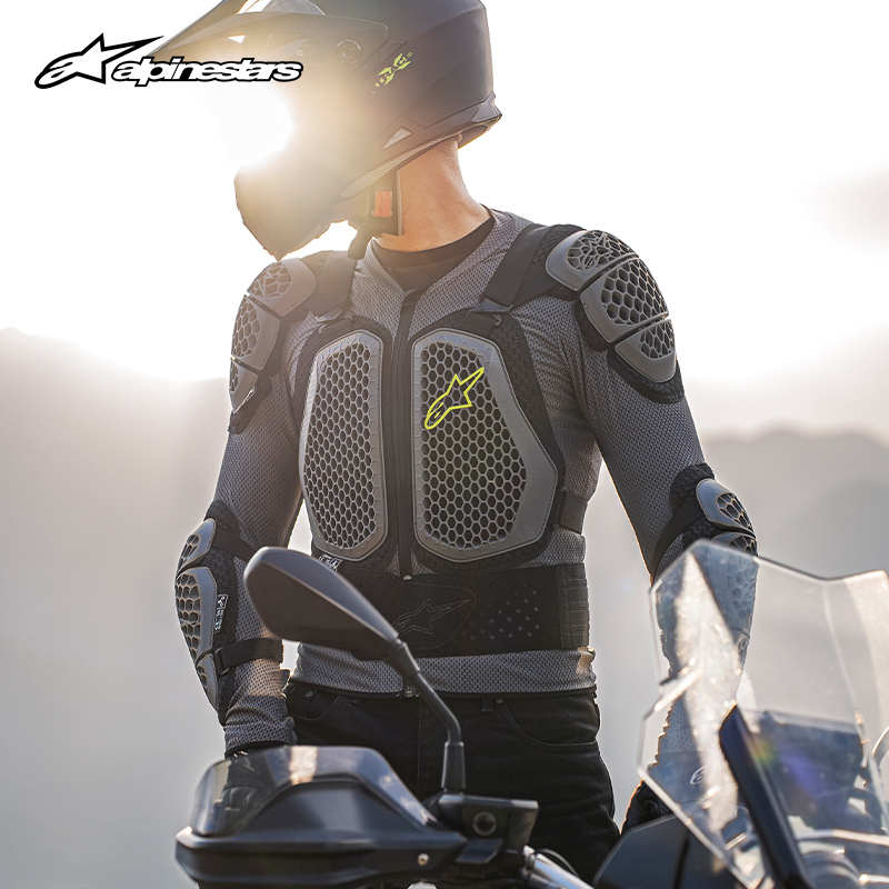 a星摩托车越野护甲ACTION V2硬甲衣防摔护胸护背护肘护肩机车护具
