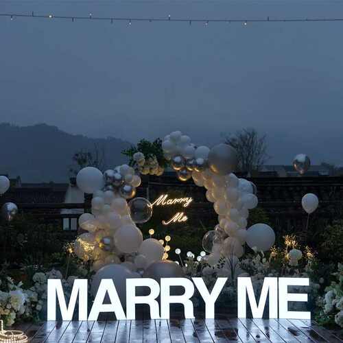大号love表白marryme求婚发光数字灯10058英文字母灯BABY生日装饰