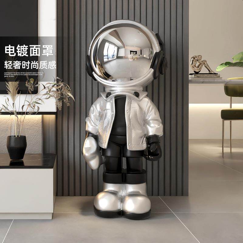 创意太空人客厅摆件大型落地沙发电视柜旁边轻奢家居装饰品太空人