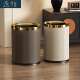 意式 轻奢垃圾桶家用客厅卧室卫生间高档酒店金属无盖小号圆形新款
