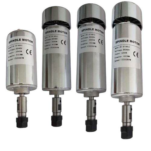 200W300W400W500高速风冷PCB电主轴电机 直流 Diy 小型雕刻机配件