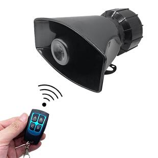 12v汽车警报器汽车用带喊话器喇叭机车扬声器100W扩音喇叭汽笛