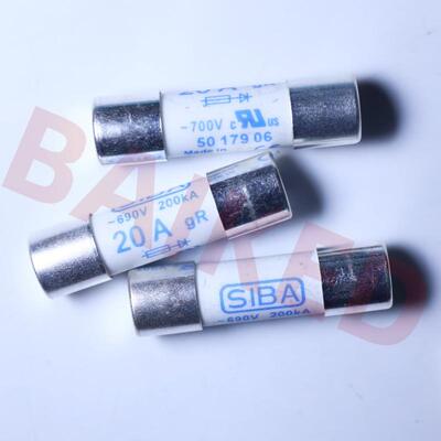 SIBA熔断器 690V 200kA 20A gR 700V 5017906.20 10x38mm AC690V
