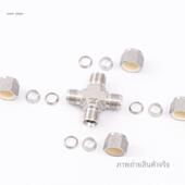 316L不锈钢卡套四通接头中间接头联合仪表接头1 4高压四通英制