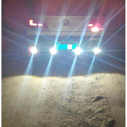 12 24V 48伏货车电动车LED双色鹰眼灯行车灯流氓倒车灯刹车云
