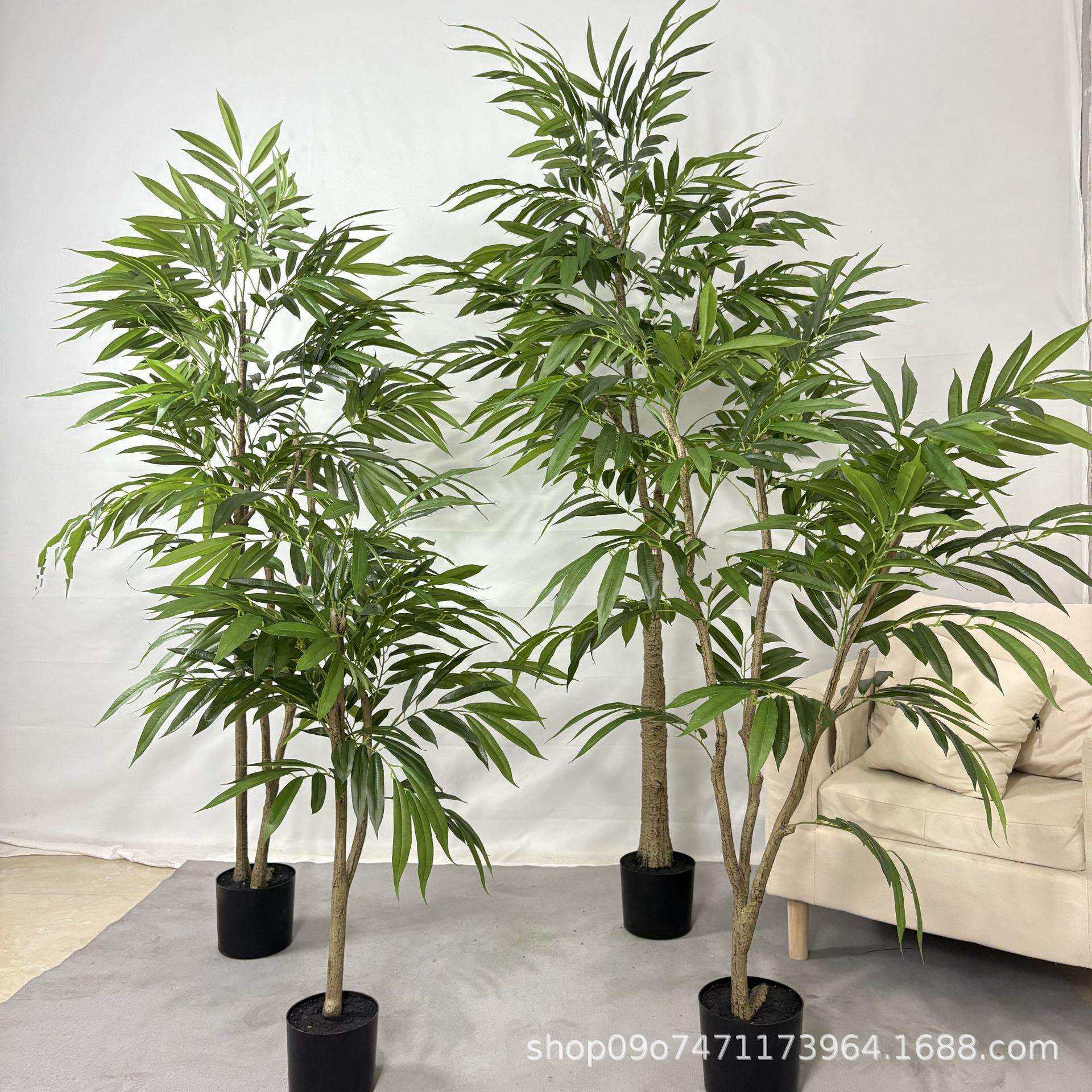 新款仿真银柳树北欧简约风家居客厅大型植物装饰盆栽仿真树