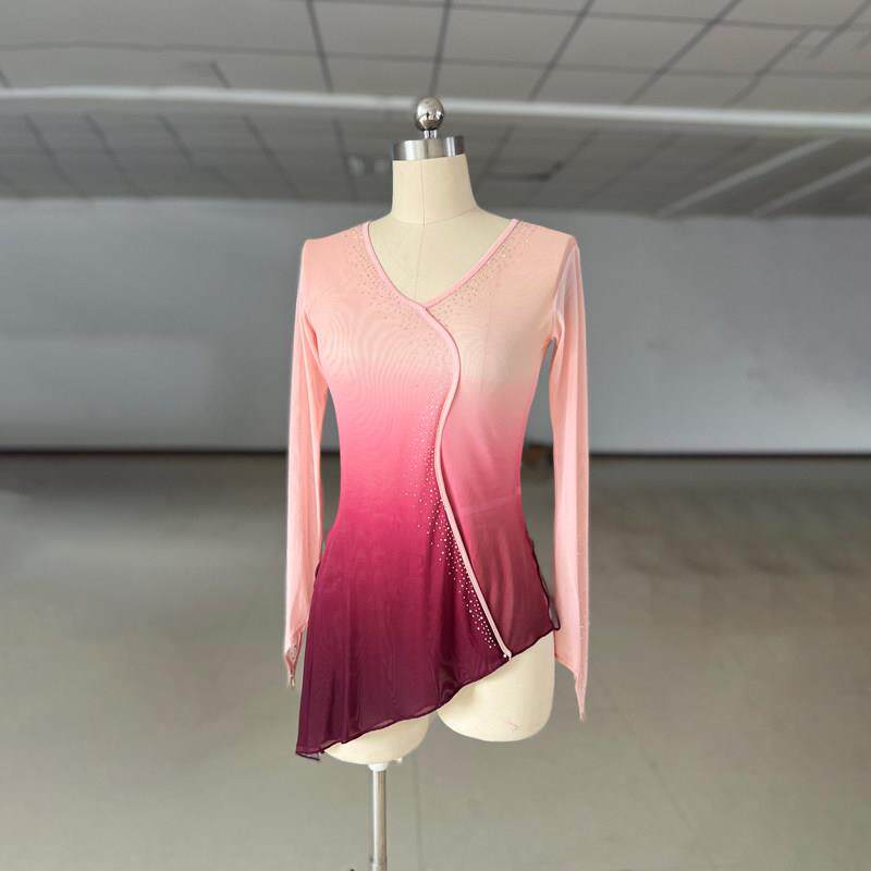 典服舞纱衣舞身韵练功蹈服中国舞蹈女上衣飘逸艺考古班服