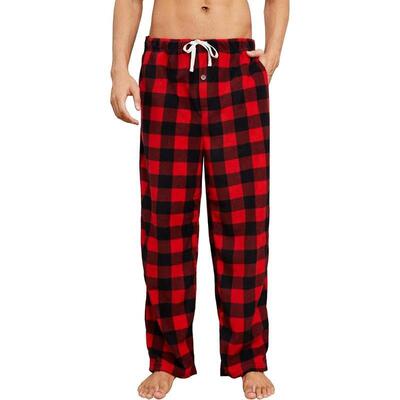 S 36677 Men's Cotton Checkered Pajama Pants 士格子睡裤